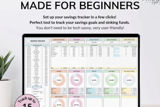 saving tracker sinking funds tracker google sheet and excel spreadsheet excel
