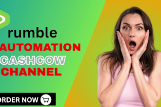 professionally set up your rumble or youtube cash cow channel for passive income