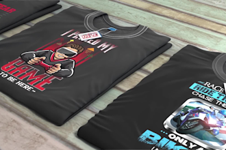 do trendy graphic t shirt design and custom t shirt illustration