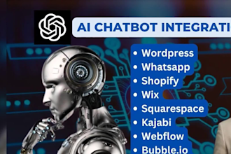 create ai chatbot for business website using chatgpt whatsapp manychat shopify