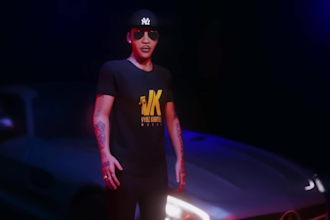 create a 3d music video