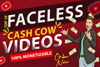 make top 10 faceless cash cow videos, youtube automation