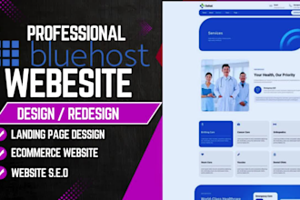 build bluehost website wordpress website design wordpress bluehost website