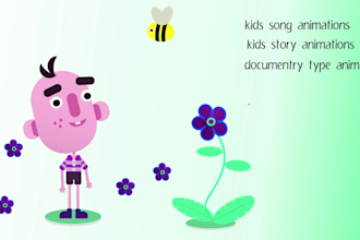 create unique 2d kids animations