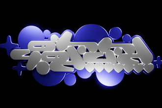 make awesome y2k logo with unique style