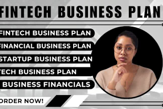 fintech business plan, fintech financial plan, business plan for fintech