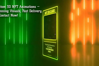 create stunning 3d nft animations, parallax nft cards, promos, intros, games art