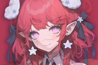 draw custom anime pngtuber model for your streams