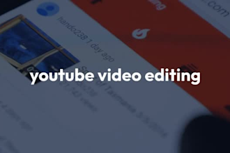 be your video editor for youtube video editing