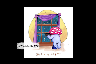 draw whimsical childrens storybook illustrations