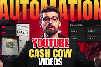 create viral faceless youtube cash cow videos and monetizable cash cow channel
