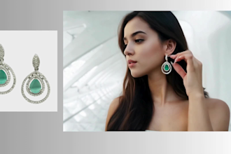 add jewellery or product to an hyper realistic ai model video