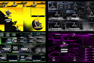 design an animated stream overlay for kick, twitch, youtube