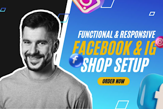 setup your facebook shop, instagram shop, fix meta pixel, ads campaign setup