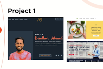 create a personal portfolio or business portfolio website
