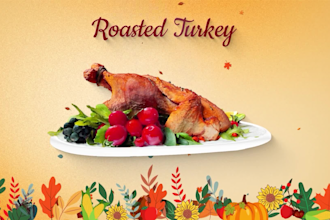 design and animate food for your restaurant