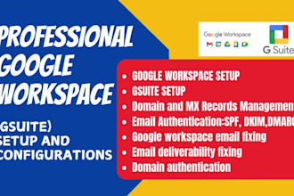 fix google workspace, gsuite, dns, smtp, webmail, mx email deliverability issues