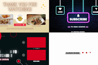 create eyecatching youtube outros to elevate your channel