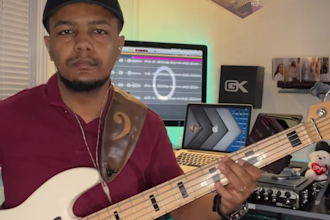 be your pro bassplayer for your sessions gospel, smooth jazz, rnb or any genre