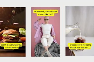 create scroll stopping tiktok video ads for dropshipping or branded products