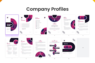 design company profiles, annual reports, proposals, booklet