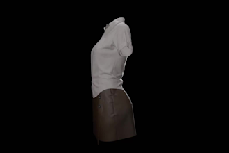 design and produce 3d clothing and garments for video games or rendering