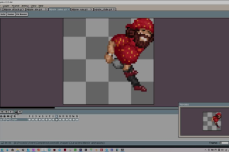 make 8 bit or 16 bit pixel art sprite gif animation and nft games