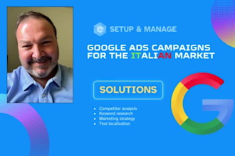 localize, launch, and manage your google ads campaigns for the italian market