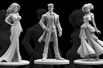 sculpt high quality fantasy and anime 3d models for 3d printing