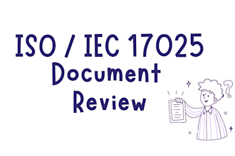 review your documents for iso iec 17025 accreditation