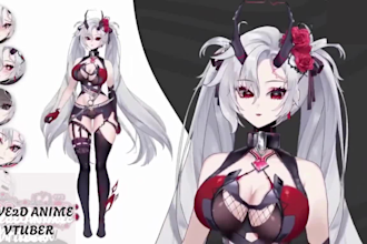 do vtuber model vtuber rigging live2d vtube live2d vtuber model 2d vtuber