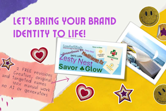 craft unique business name ideas, brand names, and catchy slogans