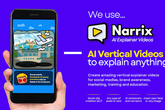 make faceless animated explainer video for youtube or tiktok