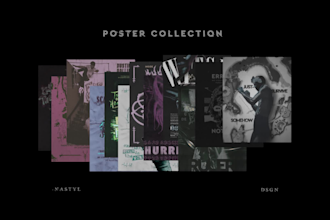 design poster artwork for music, film and theater industries