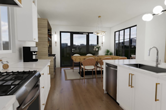 create stunning kitchen design, interior design, 2d layout