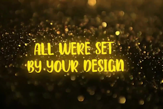 do professional video editing animated lyric video your song