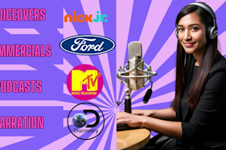 record a professional american female voiceover or narration