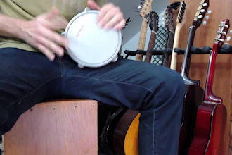 play percussion for your song as cajon djembe darbuka