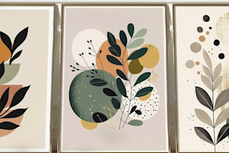 create wall art mockup video for your print on demand