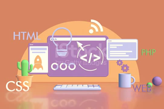 be your front end and back end developer