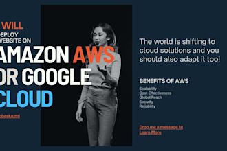 deploy your website or app on AWS, google cloud, azure