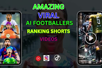 create viral ai footballer heros ranking shorts  video yamal, neymar, haaland