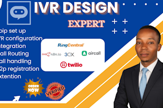 design  ai call flow ivr sms elevenlabs for twilio ringcentral 3cx