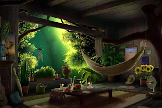 create meditation, relaxing, yoga, spa, nature, raining music video