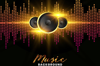 do audio visual and music visualizer for your song