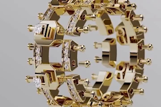 create 3d jewelry animation, jewelry animation, 3d product animation, 3d jewelry