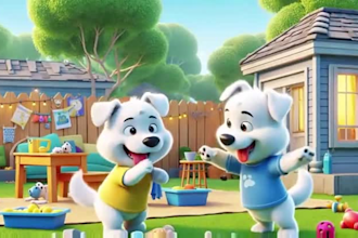create 3d animation video 3d cartoon music video