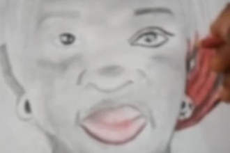 draw your portrait with colored pencil