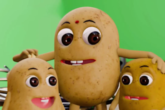 create high quality 3d kids rhymes
