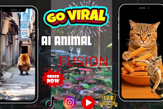 make viral ai cat videos ai stories ai animal fusion video for youtube channel